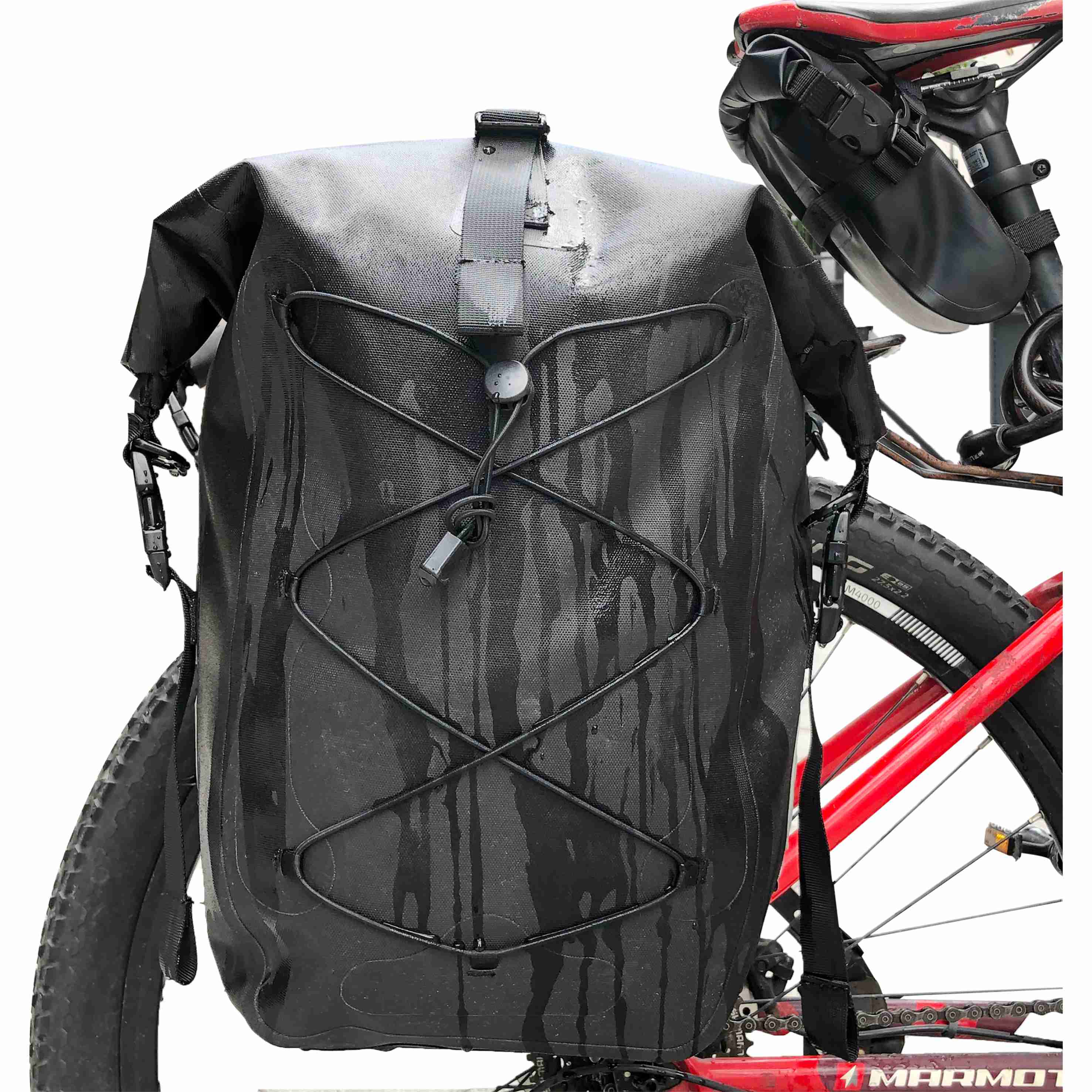 Waterproof  Roll  Top   Bike   Rear Seat  Pack